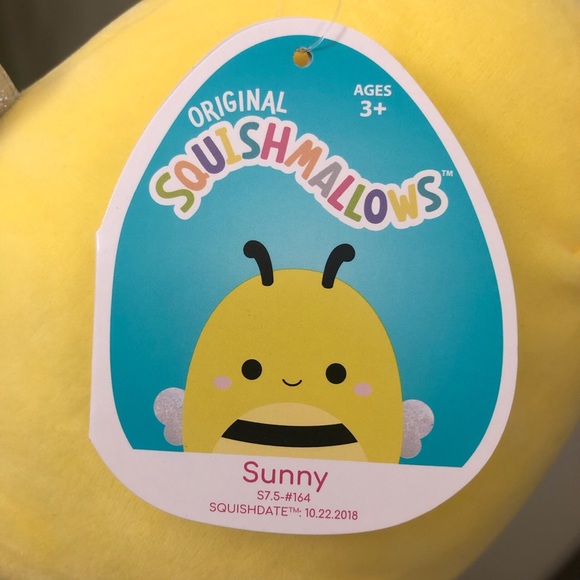 7in Sunny the Bumblebee Squishmallow - Picture 3 of 3
